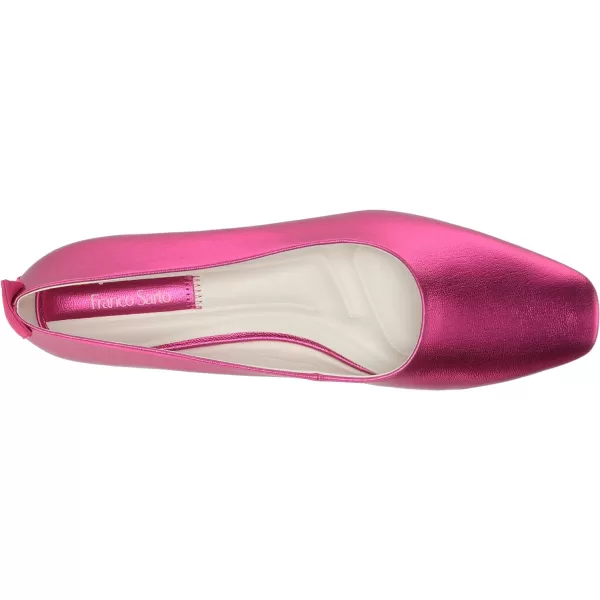 Franco Sarto Womens Vana Slip on Ballet FlatPink Metallic