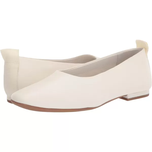 Franco Sarto Womens Vana Slip on Ballet FlatWhite Leather