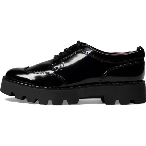 Franco Sarto Womens Balin Oxford Lace Up LoafersBlack Gloss