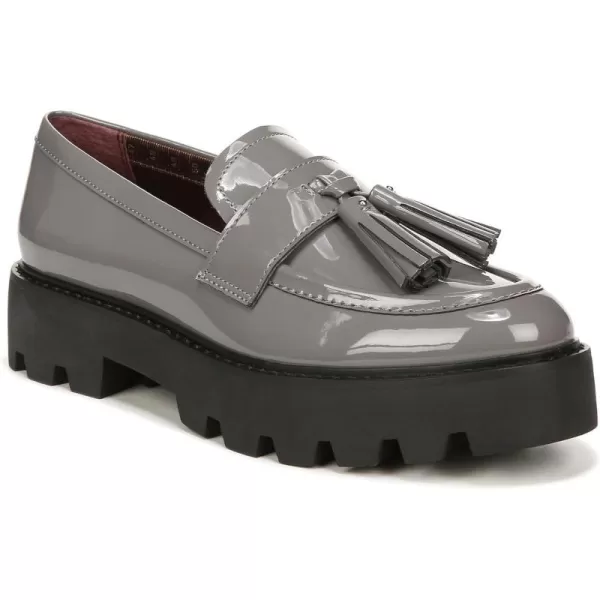 Franco Sarto Womens Balinna Slip on LoaferSlate Grey Patent Leather