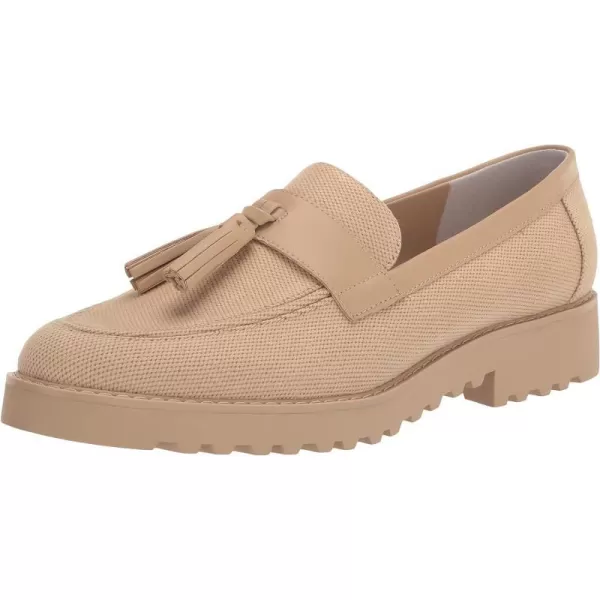 Franco Sarto Womens Carolynn Lug Sole LoaferBeige Canvas