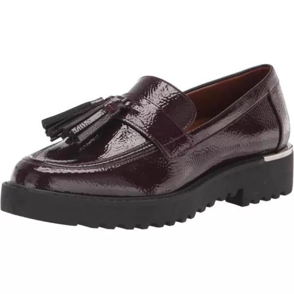 Franco Sarto Womens Carolynn Lug Sole LoaferBurgundy Patent