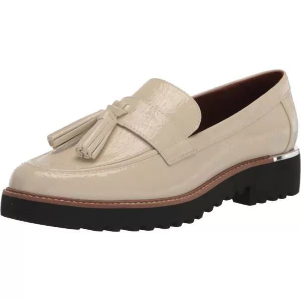 Franco Sarto Womens Carolynn Lug Sole LoaferPutty White Patent