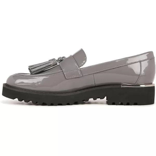 Franco Sarto Womens Carolynn Lug Sole LoaferSlate Grey Patent