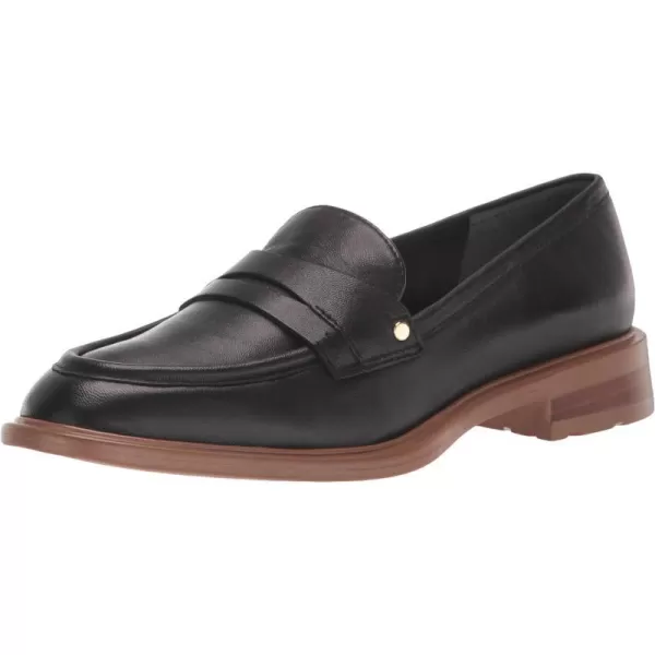 Franco Sarto Womens Edith Slip on LoafersBlack Leather