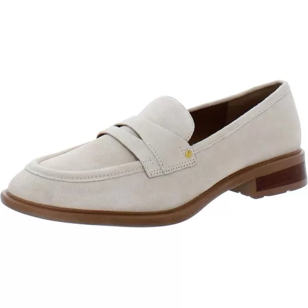 Franco Sarto Womens Edith Slip on LoafersEcru White Suede