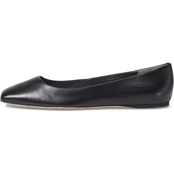 Franco Sarto Womens Flexa Amaya Square Toe Ballet FlatBlack Leather