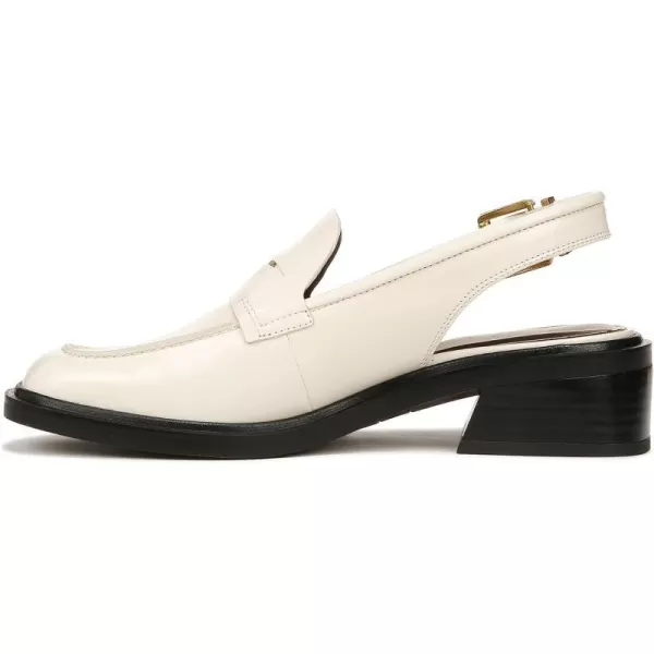 Franco Sarto Womens Giada Slingback Loafer FlatVanilla White Gloss