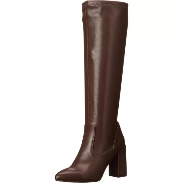 Franco Sarto Womens Katherine Pointed Toe Knee High BootsDark Brown Faux Leather