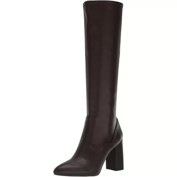 Franco Sarto Womens Katherines Knee High BootBrown Faux Leather