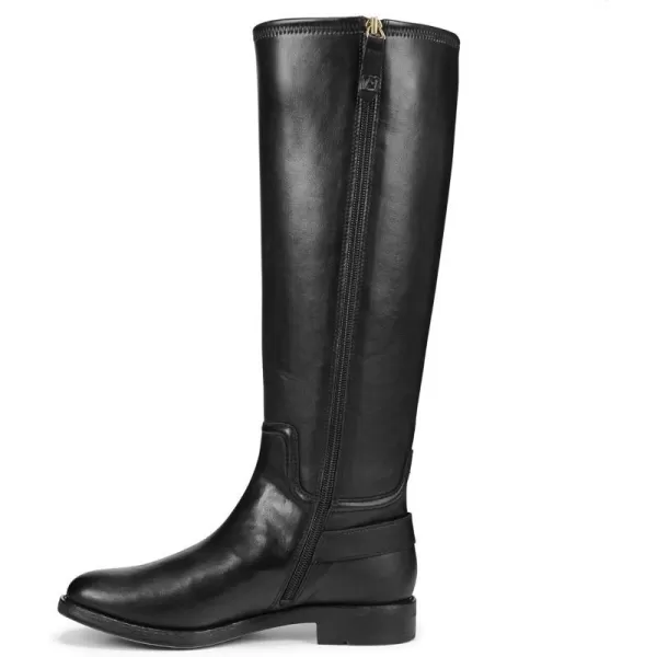 Franco Sarto Womens Merina Knee High Riding BootsBlack Stretch Wide Calf