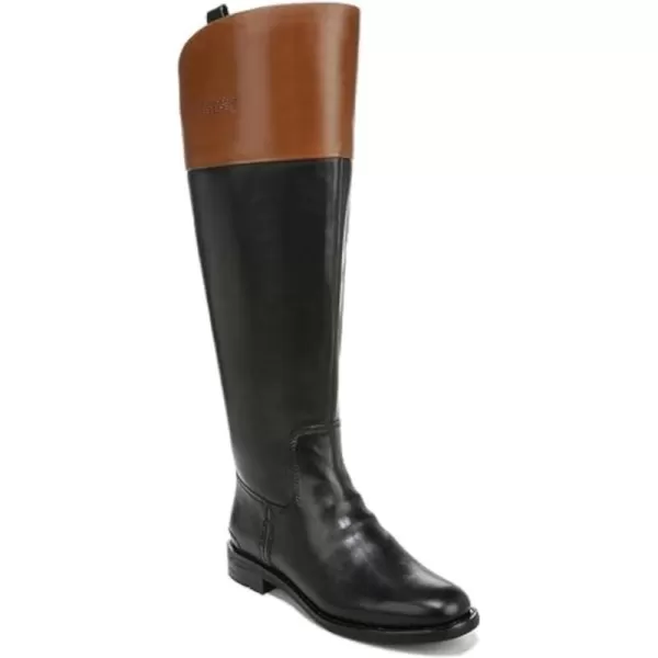 Franco Sarto Womens Meyer Knee High Flat BootsBlackCognac Wc