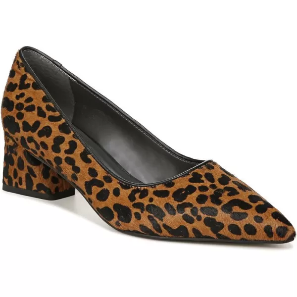 Franco Sarto Womens Racer Pointed Toe Block Heel PumpLeopard Print Hair