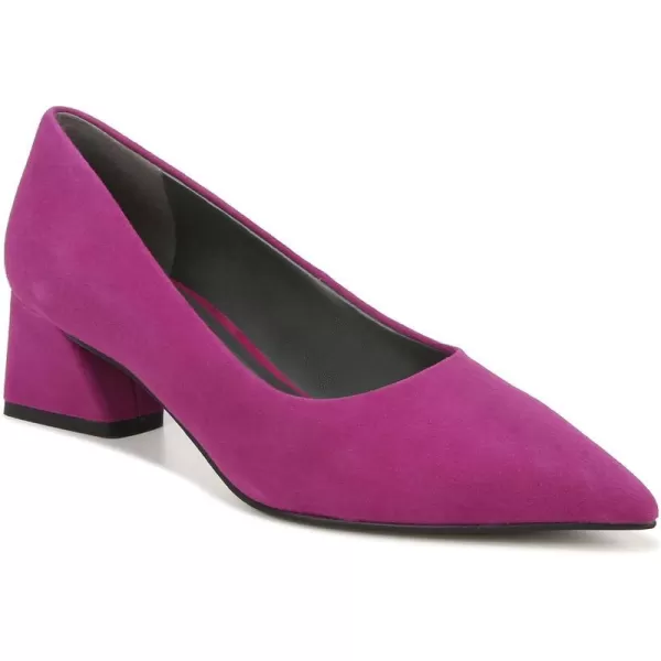 Franco Sarto Womens Racer Pointed Toe Block Heel PumpRaspberry Pink Suede