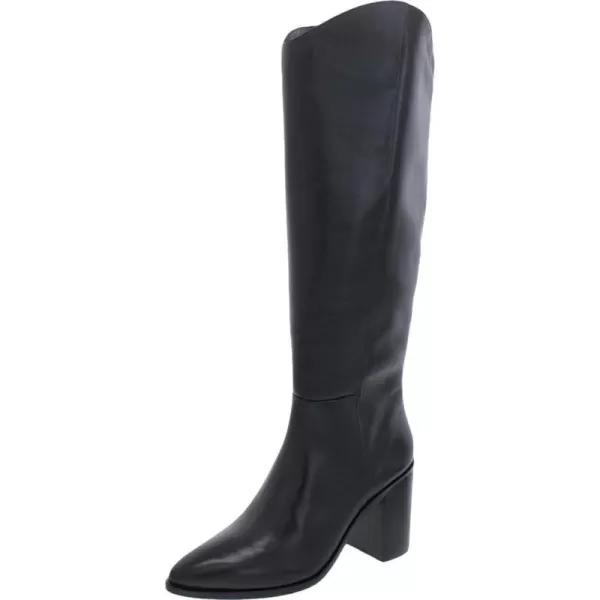 Franco Sarto Womens Ticada Pointed Toe Knee High BootBlack Leather