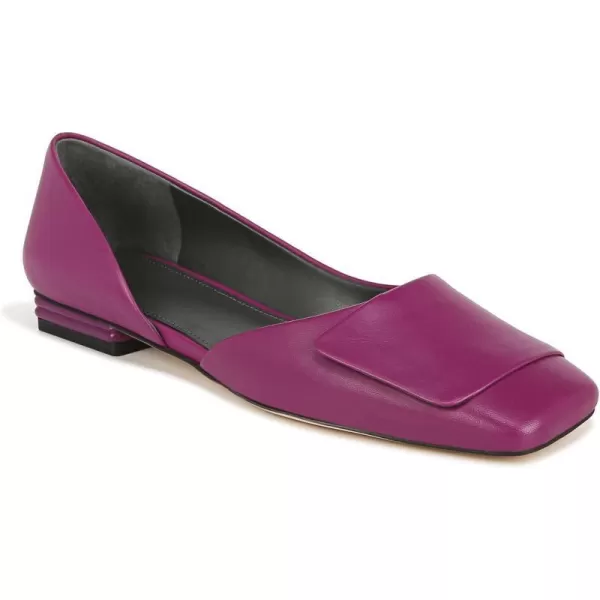 Franco Sarto Womens Tracy Square Toe Flat BalletRaspberry Pink Leather