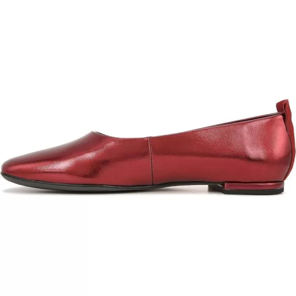 Franco Sarto Womens Vana Slip on Ballet FlatMetallic Red