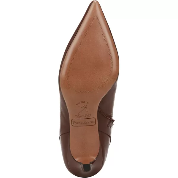 Franco Sarto Womens Classic Ankle BootWarm Brown Leather