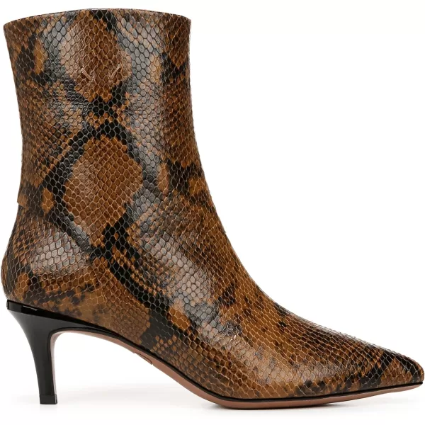 Franco Sarto Womens Classic Ankle BootWoodland Taupe Snake Leather