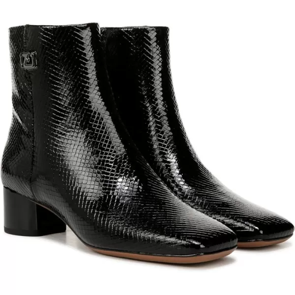 Franco Sarto Womens Classic Ankle BootBlack Snake