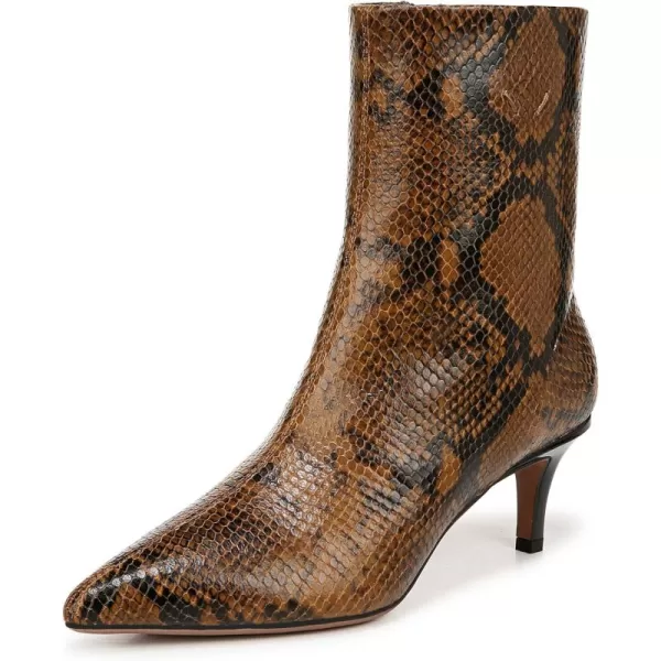 Franco Sarto Womens Classic Ankle BootWoodland Taupe Snake Leather