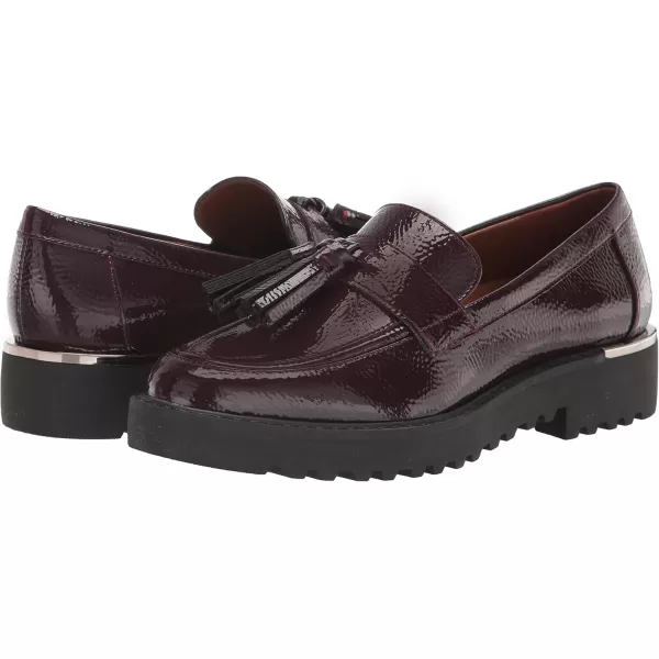 Franco Sarto Womens Carolynn Tassel LoaferBurgundy Patent