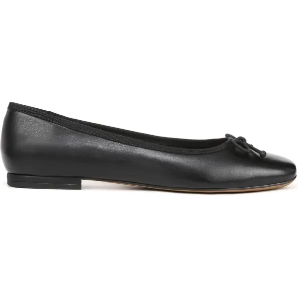 Franco Sarto Womens Classic Ballet FlatBlack Leather