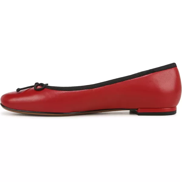 Franco Sarto Womens Classic Ballet FlatCrimson Red Leather