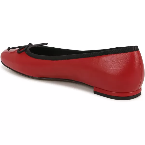 Franco Sarto Womens Classic Ballet FlatCrimson Red Leather