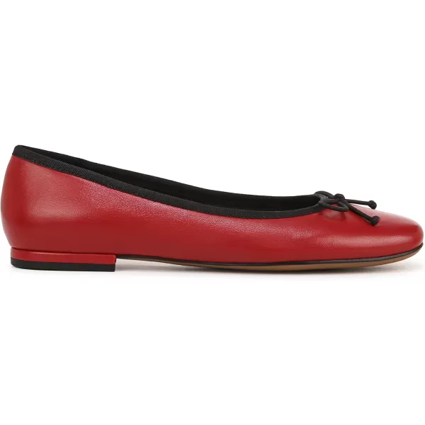 Franco Sarto Womens Classic Ballet FlatCrimson Red Leather