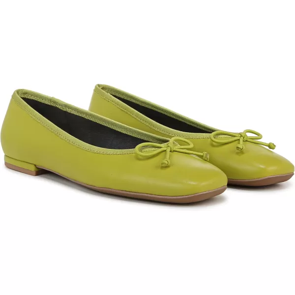 Franco Sarto Womens Classic Ballet FlatGreen Apple Leather