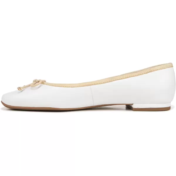 Franco Sarto Womens Classic Ballet FlatWhite Leather