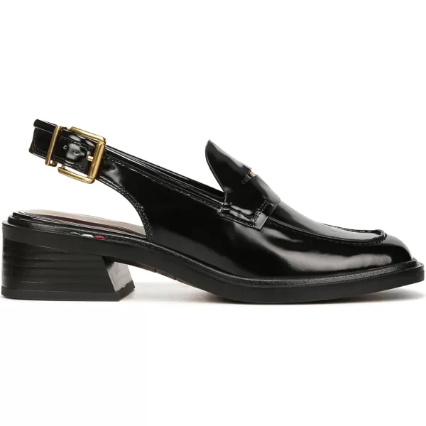 Franco Sarto Womens Giada Slingback Loafer HeelBlack Gloss