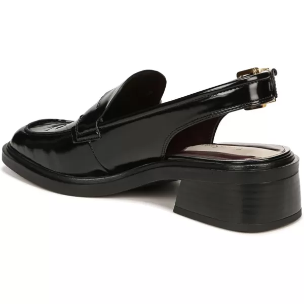 Franco Sarto Womens Giada Slingback Loafer HeelBlack Gloss