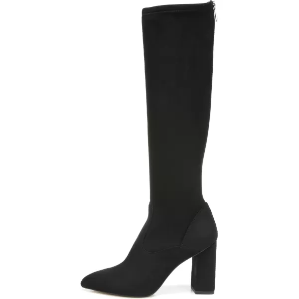 Franco Sarto Womens Katherine Knee High BootBlack Stretch Suede