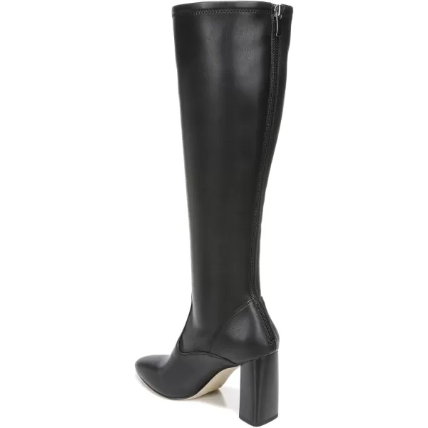 Franco Sarto Womens Katherine Knee High BootBlack Stretch Wide Calf