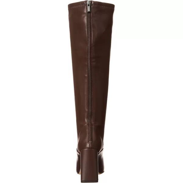 Franco Sarto Womens Katherine Knee High BootDark Brown Faux Leather