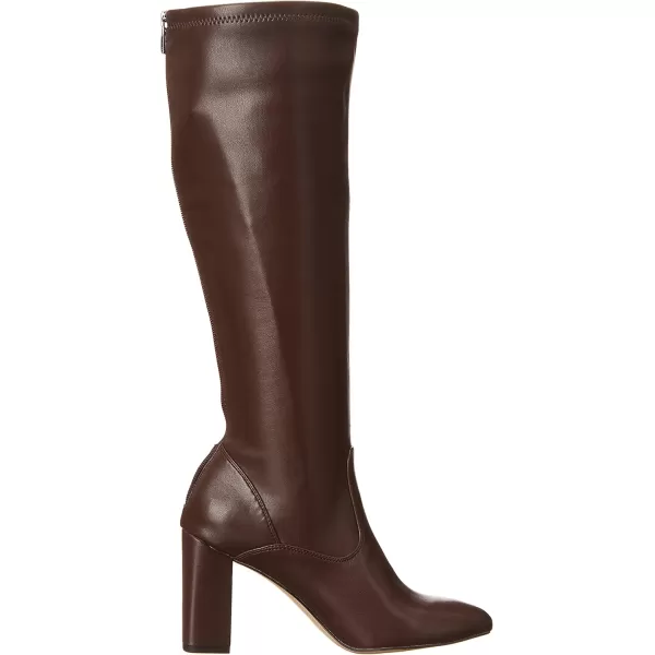 Franco Sarto Womens Katherine Knee High BootDark Brown Faux Leather