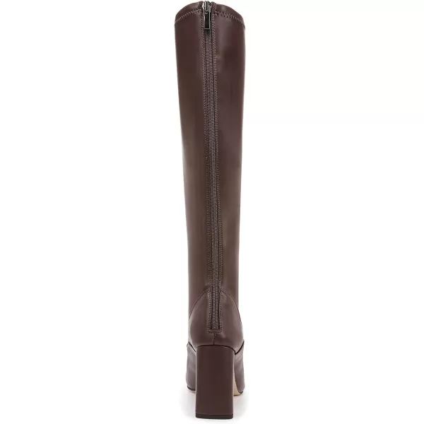 Franco Sarto Womens Katherine Knee High BootDark Brown Stretch