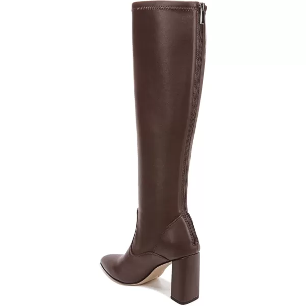 Franco Sarto Womens Katherine Knee High BootDark Brown Stretch