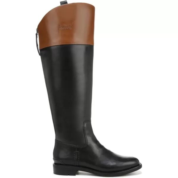 Franco Sarto Womens Meyer Knee High Wide Calf Flat BootBlackCognac Wc