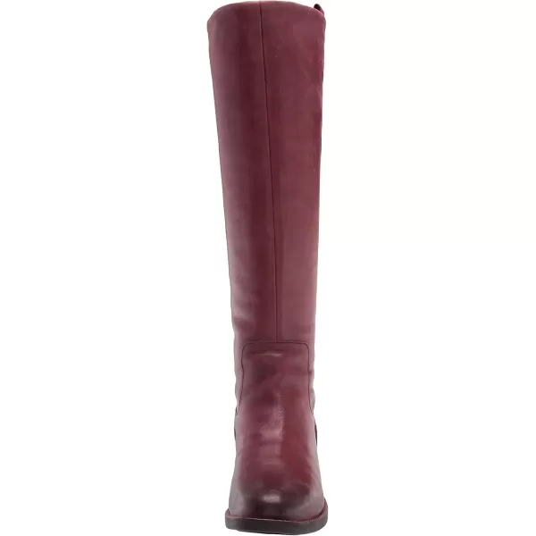 Franco Sarto Womens Meyer Knee High Wide Calf Flat BootBordeaux