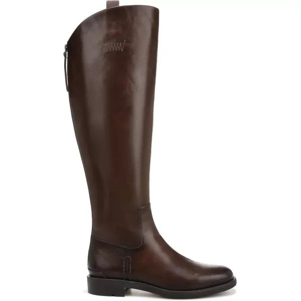 Franco Sarto Womens Meyer Knee High Wide Calf Flat BootDark Brown Leather Wide Calf