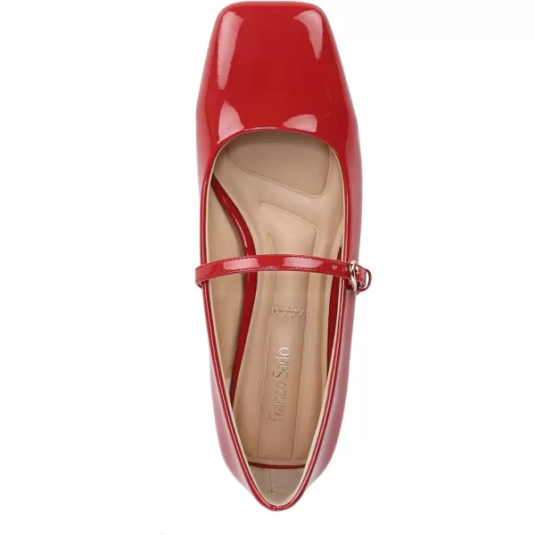 Franco Sarto Womens Tinsley Mary Jane FlatRed Patent