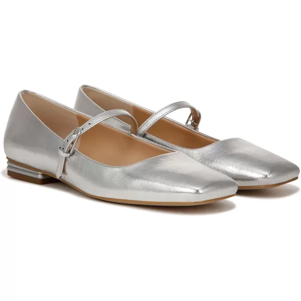 Franco Sarto Womens Tinsley Mary Jane FlatSilver Metallic