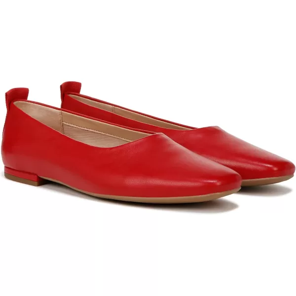 Franco Sarto Womens Vana FlatCherry Red Leather