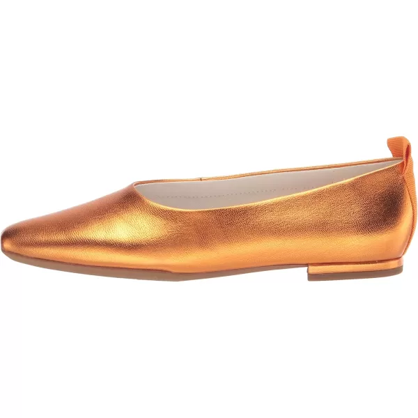 Franco Sarto Womens Vana FlatOrange Metallic