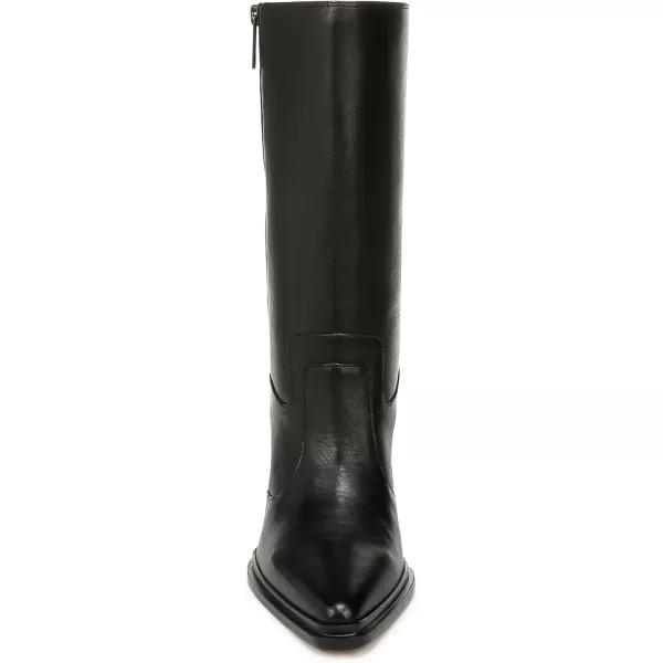 Franco Sarto Womens Western Mid Calf BootBlack Leather