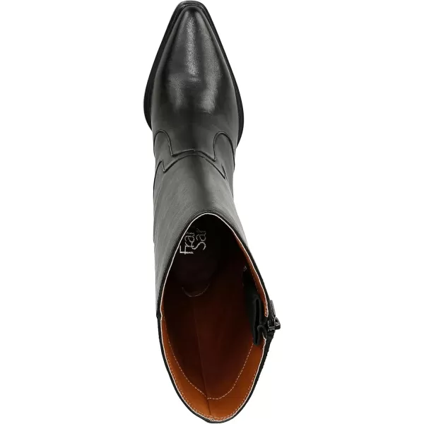 Franco Sarto Womens Western Mid Calf BootBlack Leather