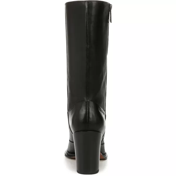 Franco Sarto Womens Western Mid Calf BootBlack Leather